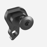 Wheels Manufacturing replaceable derailleur hanger dropout 581 for precise bike shifting, shown mounted on a bicycle frame.