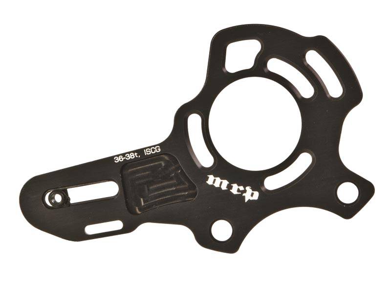 MRP chain device with two backplates for precise bike transmission control, showcasing durable components and installation details.