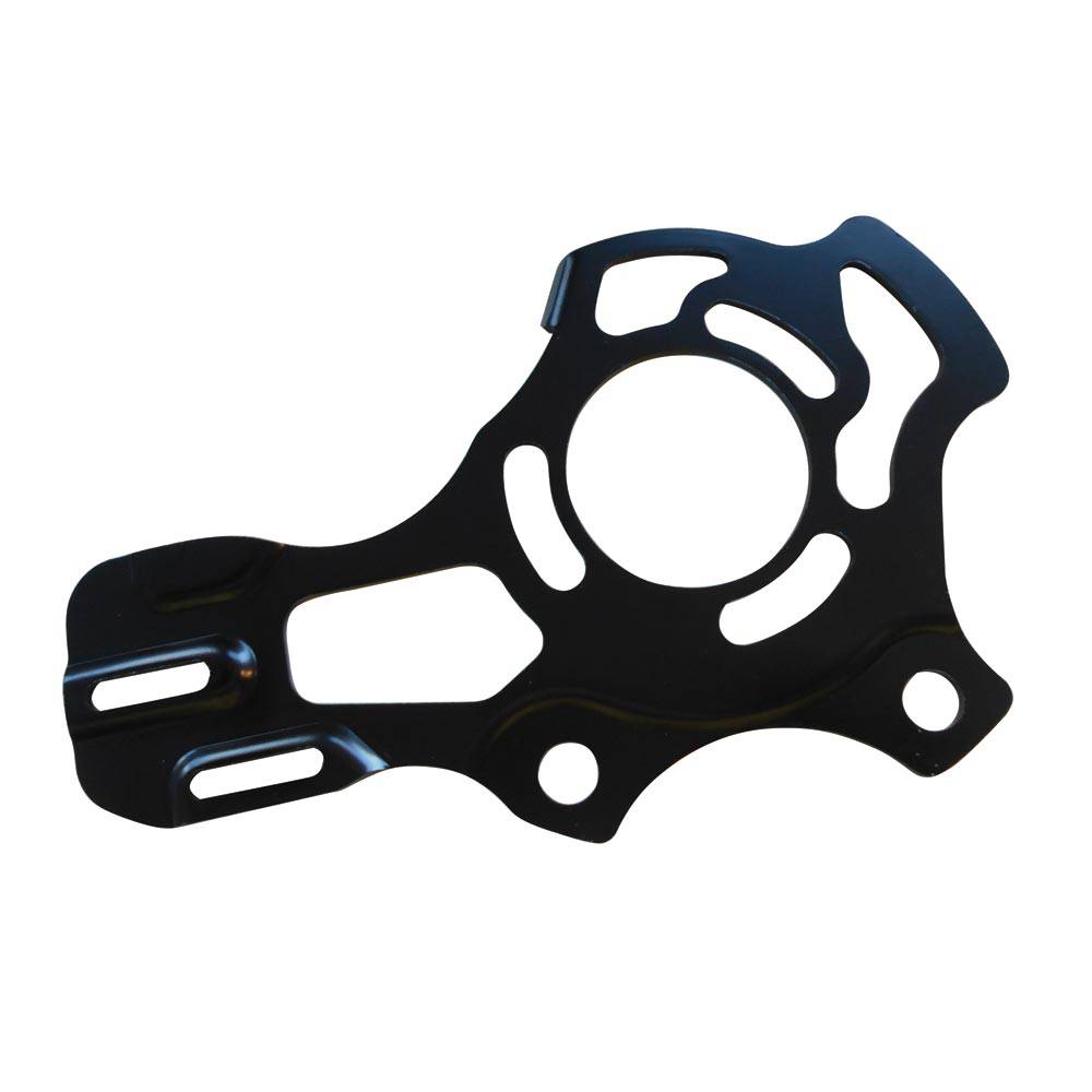 MRP chain device with two steel backplates for durable bike transmission components, showcasing the robust construction and design.