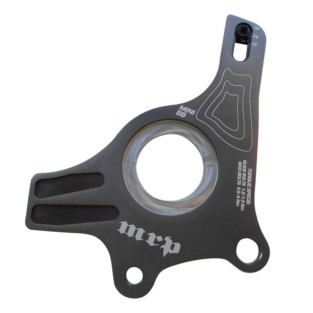 MRP MiniG3/G4 Boomerang chain device for high-performance bike transmission, showing the compact chain guide and component details.