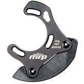 MRP XCG V2 chain device with 36t gear and replaceable nylon skid for bike protection, mounted on a mountain bike chainstay.