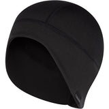 Madison DTE Isoler thermal cycling hat in black with neck coverage, designed as a warm liner for outdoor cycling.