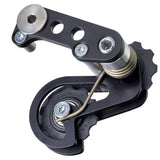 Rohloff Speedhub fat tire bike chain tensioner component, close-up of spare part for bicycle drivetrain maintenance.