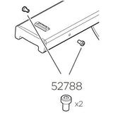 Pair of Thule Yepp Maxi replacement outside screws for child seat mounting, shown in close-up on a neutral background.