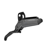 SRAM aluminum MTB brake lever with stainless hardware and tool-free reach adjustment, designed for mountain bike components.