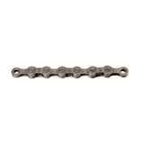 SRAM PC830 grey 7/8-speed bike chain with 114 links and PowerLink closure, showing the durable metal links and grey finish.