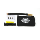 Dynaplug Air tubeless road tyre repair and inflation kit with black components and CO2 cartridge for quick bike tyre fixes.