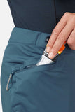 Rab Cinder Kinetic Long Pants in Orion Blue, durable outdoor trousers with adjustable waistband and technical fabric.