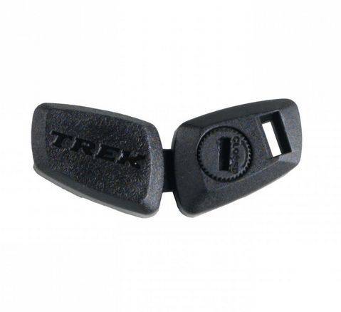 Bontrager Aero wheel magnet in black for speed sensors, universal fit, accessory for cycling bikes.