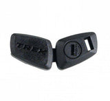 Bontrager Aero wheel magnet in black for speed sensors, universal fit, accessory for cycling bikes.