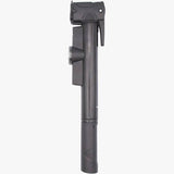 Truflo Micro II mini bike pump with dial gauge, dual head for Presta and Schrader valves, compact bike accessories