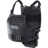 EVOC Torso Protector with LITESHIELD FLEX technology for bike safety, showing the protective vest with adjustable straps and breathable fabric.
