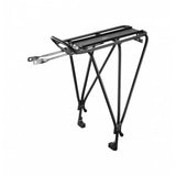 Topeak Explorer 29er Disc 2.0 Black rear bike rack with disc brake compatibility and MTX system for mountain biking accessories.
