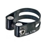 Genetic Carbon SL Superlight seat clamp for road bikes, 31.8mm and 34.9mm, lightweight bike component with a sleek finish.