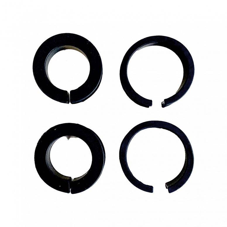 Black replacement rubber inserts for Kids Ride Shotgun 2.0 handlebar kids ride accessories, designed for secure grip and comfort.