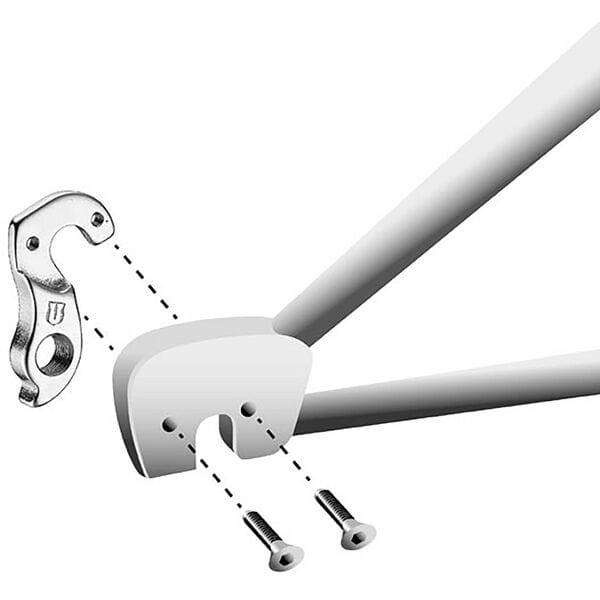 M Part gear hanger for bike frames, featuring durable construction and protection for bike components.