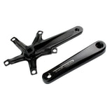 Genetic Cranks Tibia single track cranks with 5-arm 144 BCD spider for track bikes, showing the crankset and spider detail.