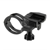 Lezyne 31.8mm aluminium handlebar mount for securing bike accessories, shown attached to a bicycle handlebar.