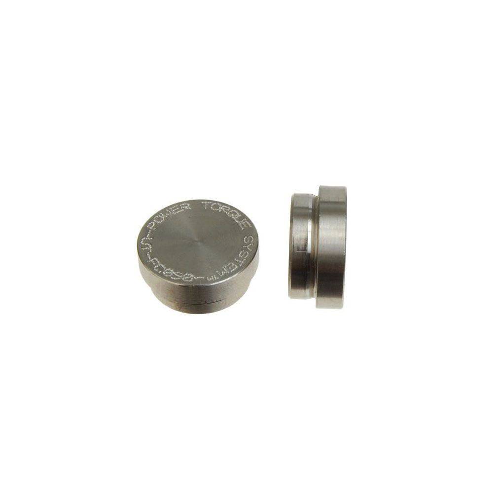 Campagnolo Power-Torque crank plug tool for precise crankarm removal, shown in a workshop setting.