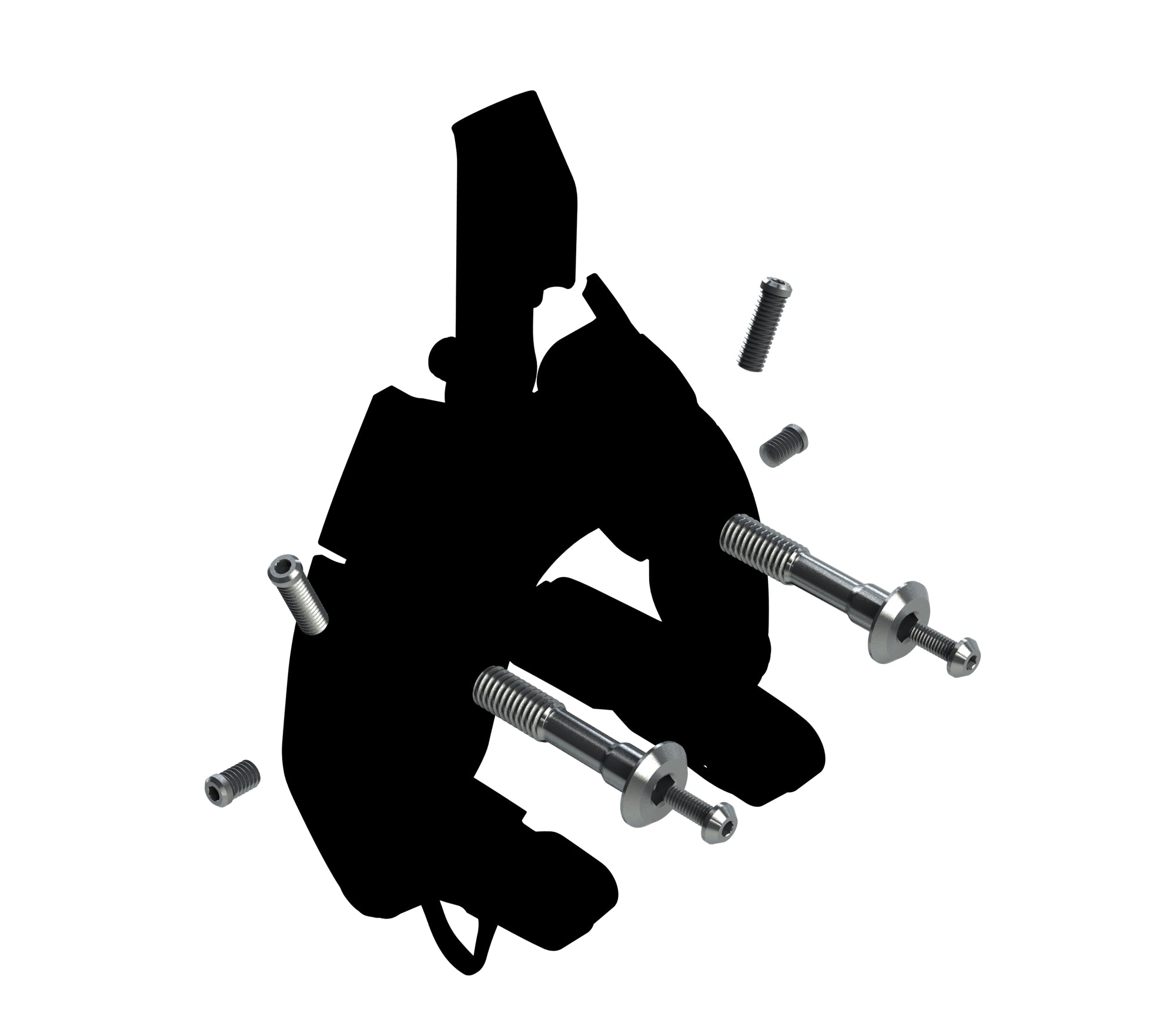 Trek Madone 9 integrated brake bolt kit in black, replacement components for smooth and reliable bike brake performance.