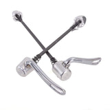 Halo Retro QR skewers for road bikes, vintage-style durable wheel securement components with metal finish and quick release levers.