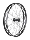 Trek Mulefut 80 27.5-inch MTB rear wheel with Sun Rims and RapidDrive 108 technology, showcasing rugged mountain bike components.