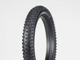 Bontrager Gnarwhal 27.5-inch fat bike tire in black, tubeless ready and studdable, designed for off-road biking.