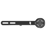 Columbus Trittico Stem computer mount for Garmin GPS, lights, and cameras attached to bike handlebar, black metal component.