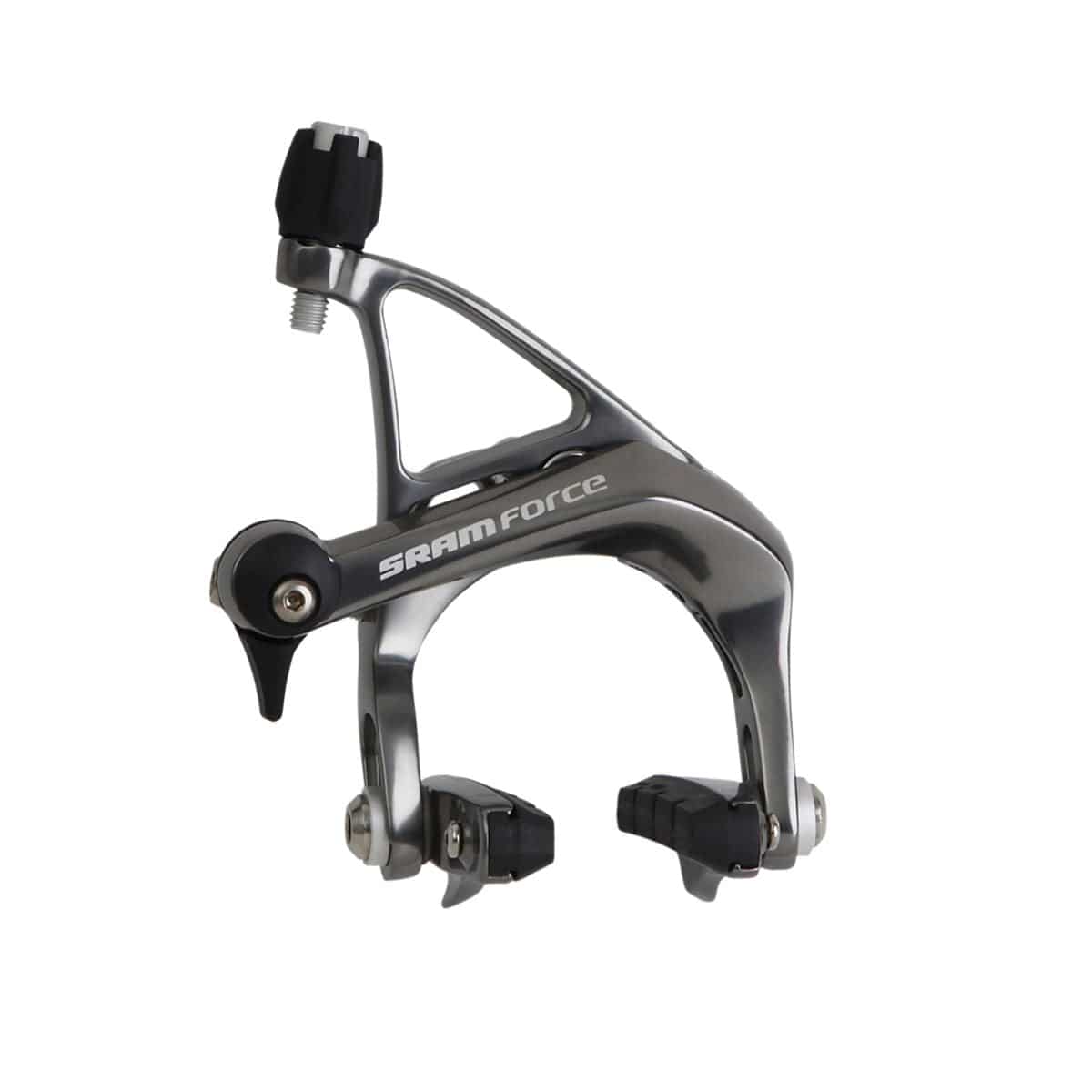 SRAM Force road bike brake set with front and rear brakes and pads, durable component for high-performance cycling.