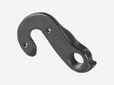 Trek Hyena Gen 2 rear derailleur hanger bolt-on in black, 144.4mm, for bicycle component replacement.