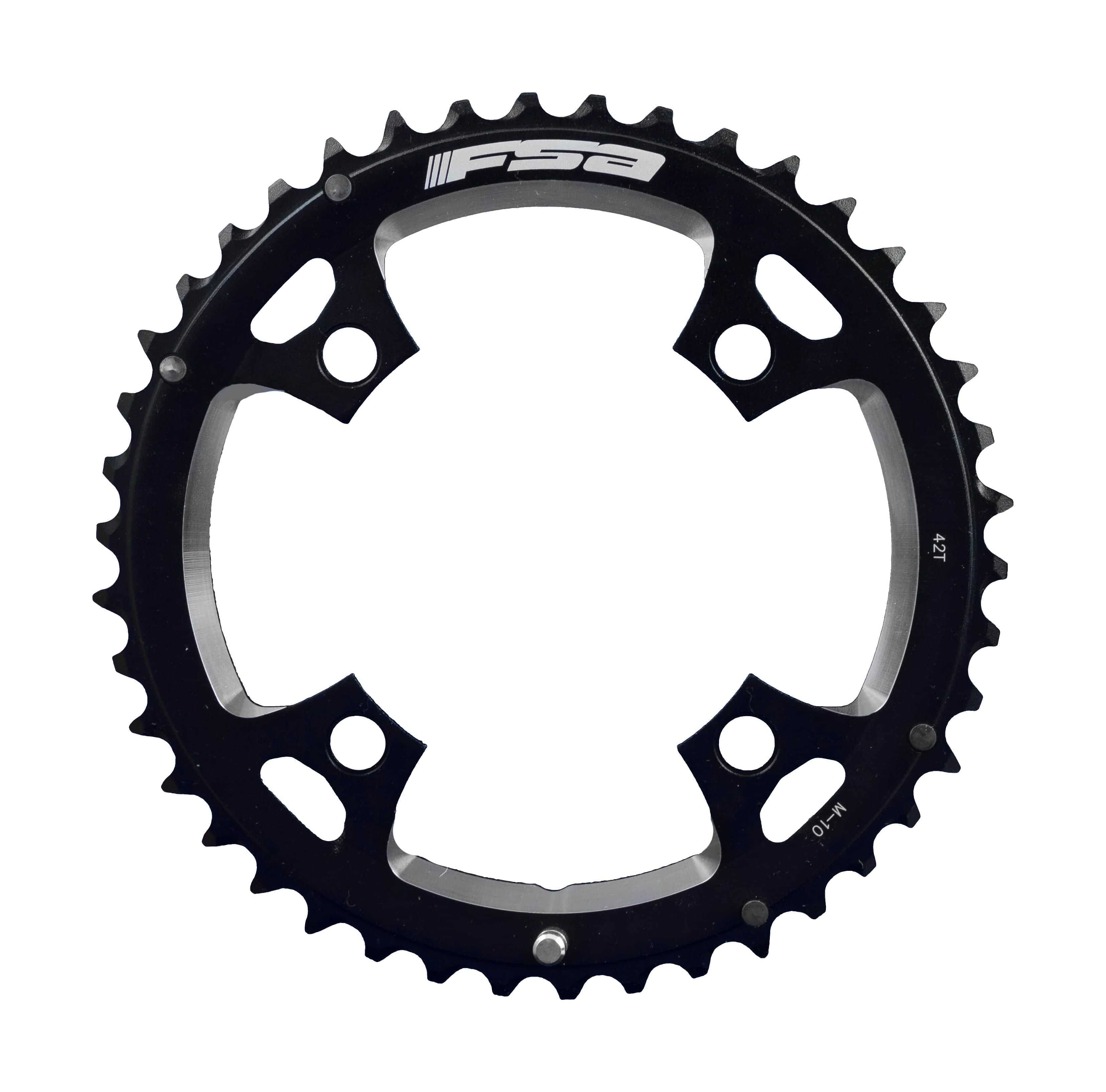 FSA Alloy MTB Chainring (3x10, 104x42T, Black, Shim, 4h) | Swinnerton Cycles