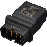 Shimano SM-BTE60 e-bike battery charger adapter, genuine replacement component for charging Shimano e-bike batteries.