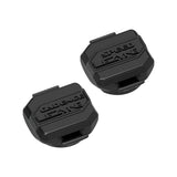 Lezyne Pro Sensor Pair Bluetooth cycling sensors with LED indicator for speed and cadence tracking on a bike.