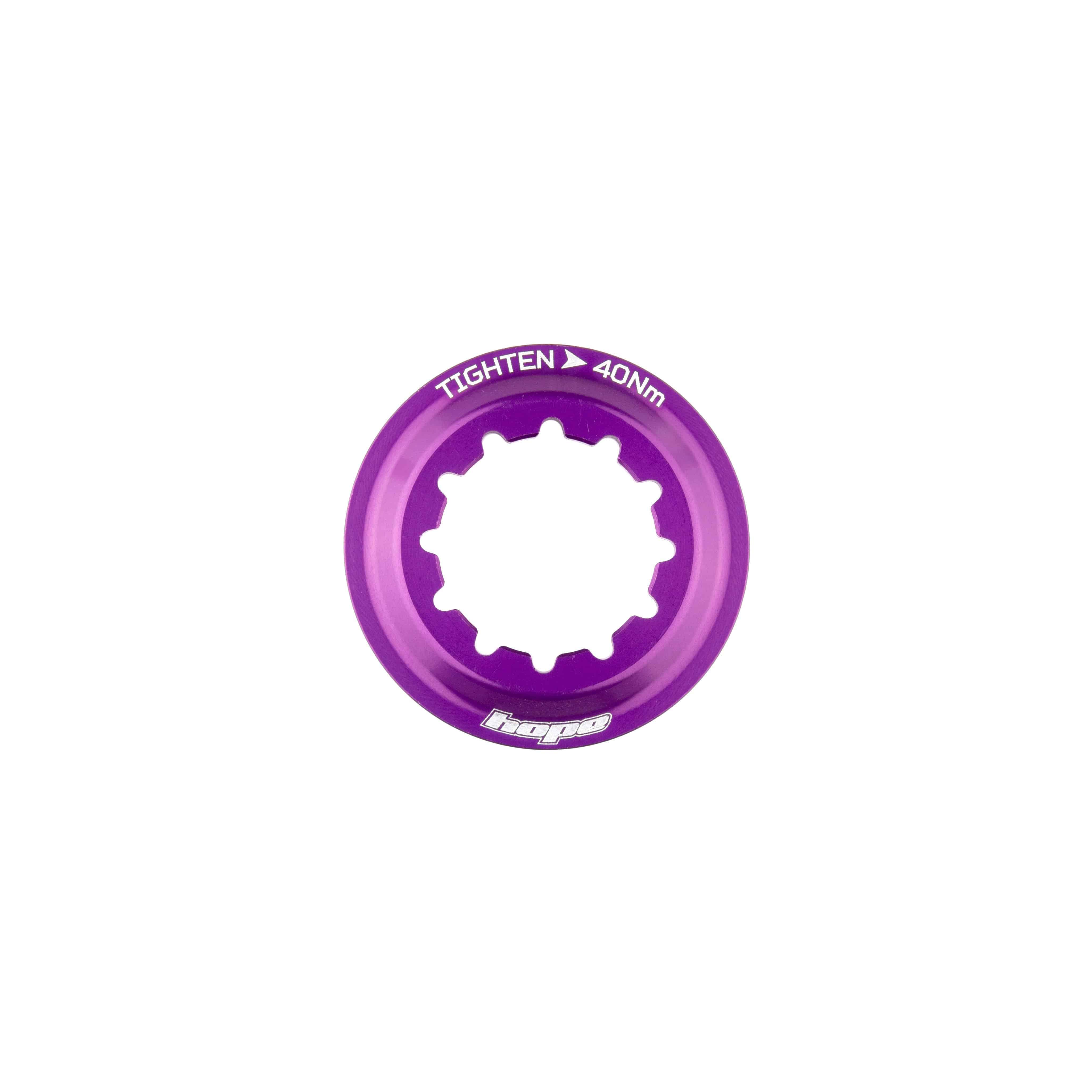 Hope Centre Lock Disc Brake Rotors with lockring for reliable stopping power on bicycle components, showing the rotor and lockring details.