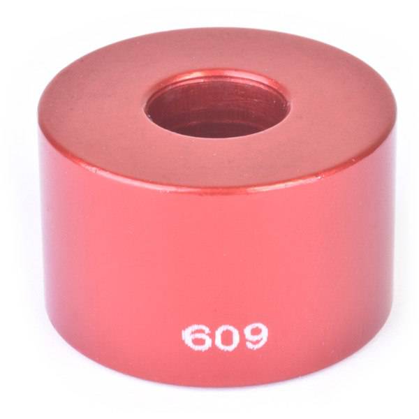 Wheels Manufacturing 609 Over Axle Adapter for WMFG Small Bearing Press, workshop tool accessory, metal component for bike maintenance