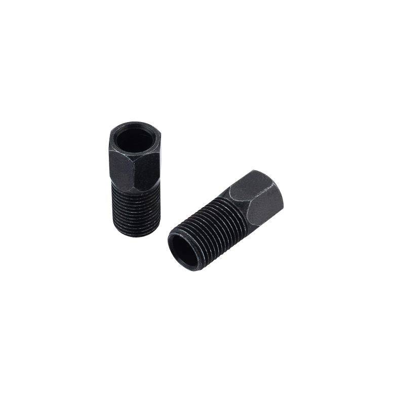 Jagwire Shimano brake compression nuts, brass cable connectors, 10-pack, bicycle brake components for secure cable attachment.