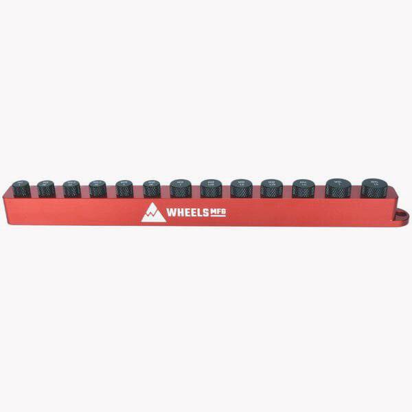 Wheels Manufacturing Axle Ruler Pro, a precision bike axle and thread measurement tool for accurate component fitting.