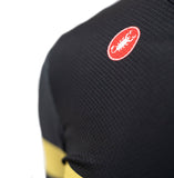 Unisex Colnago Castelli cycling jersey showcasing breathable fabric, vibrant design, and sporty fit for performance riding.