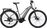 Giant Explore E+ 3 STA 2023 electric hybrid bike with 25km/h motor assistance, shown with sleek frame and integrated battery.