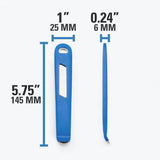 Park Tool TL-6.3 steel-core bicycle tyre lever set for bike repair, shown with two durable tyre levers on a workshop surface.