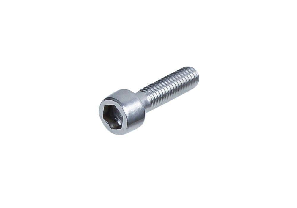 Trek SRAM Yaw front derailleur hanger bolt, 14mm, silver bike component for precise gear shifting and secure attachment.