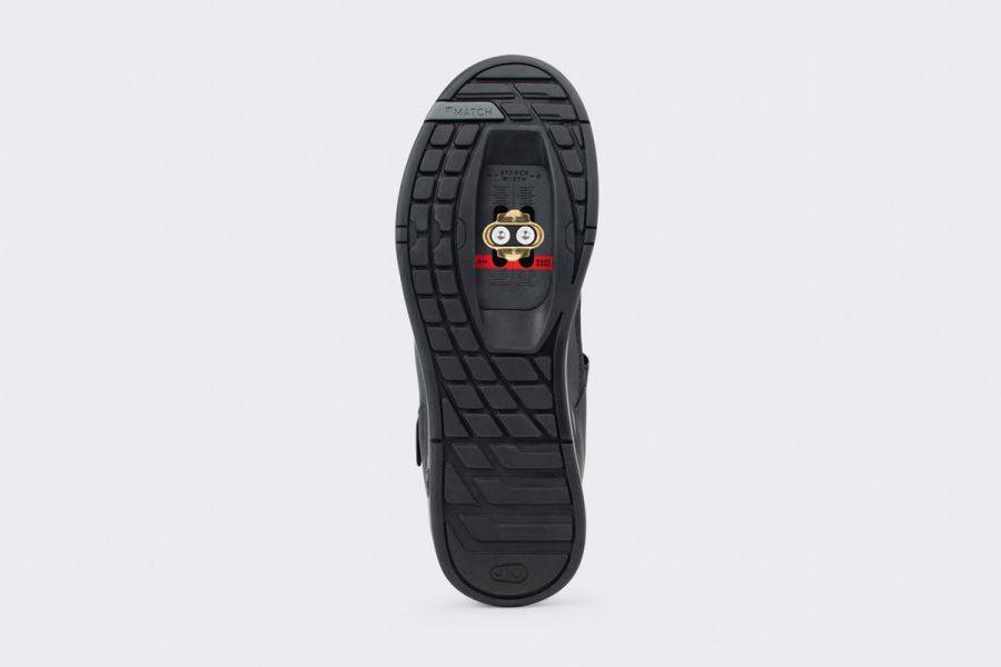 Crank Brothers Mallet BOA MTB cycling shoes with Match Box sole, black mountain biking shoes for off-road cycling.