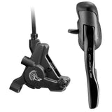 Campagnolo Chorus 12-speed hydraulic road shifters with ergonomic levers and flat mount calipers for high-performance cycling.