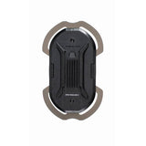 Topeak Omni Ridecase II bike phone mount with stem multi-mount, black, securely holds smartphone on bicycle handlebars.