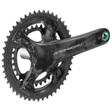 Campagnolo Super Record EPS 12-speed wireless road bike crankset with chainrings and crank arms, high-performance cycling components.