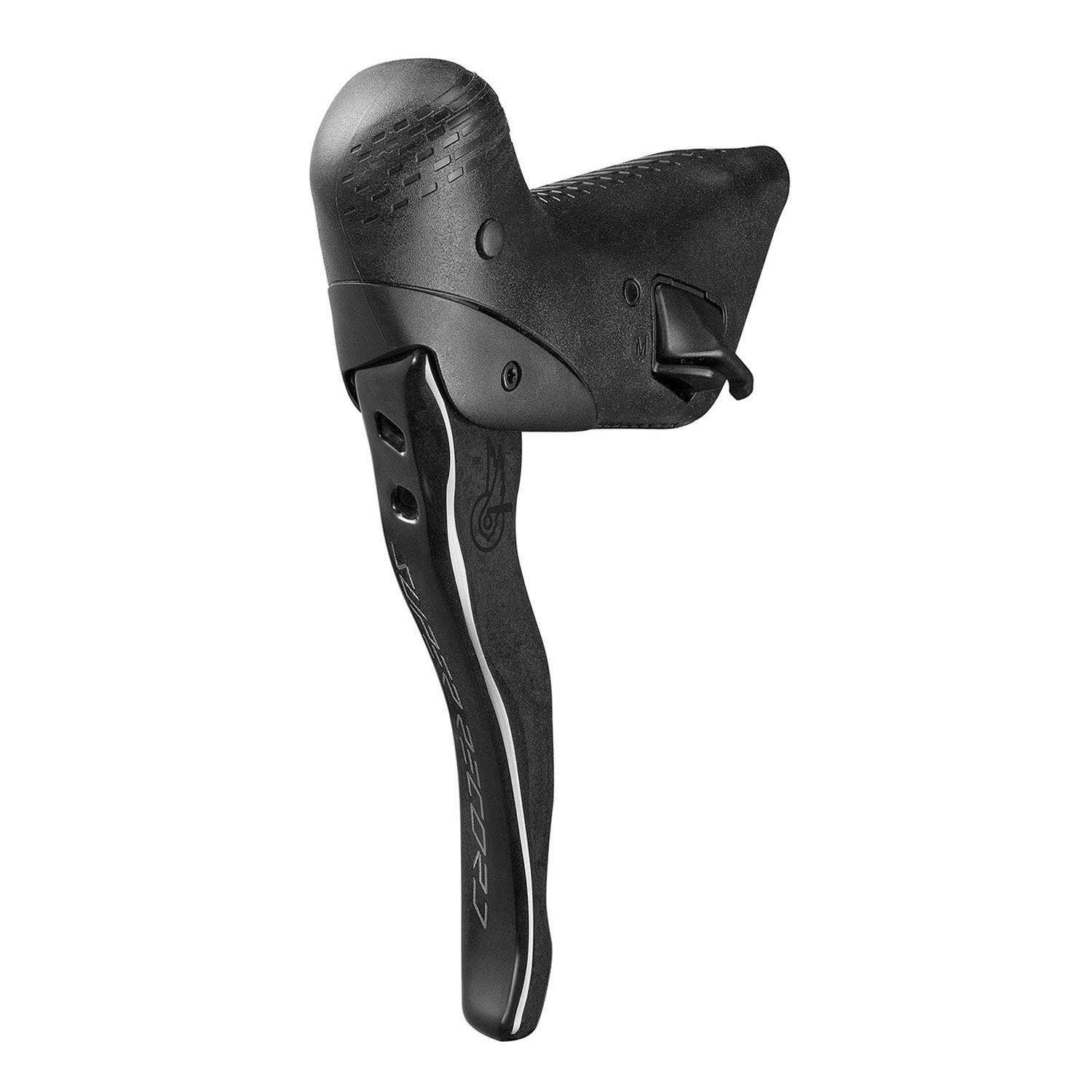 Campagnolo Super Record 13x Wireless Ergos road bike groupset with Bluetooth shifting, showing ergonomic brake and shift levers.
