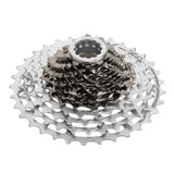 Campagnolo Super Record Ultra 13-speed cassette for high-performance cycling gear shifting, shown with metal sprockets and branding.