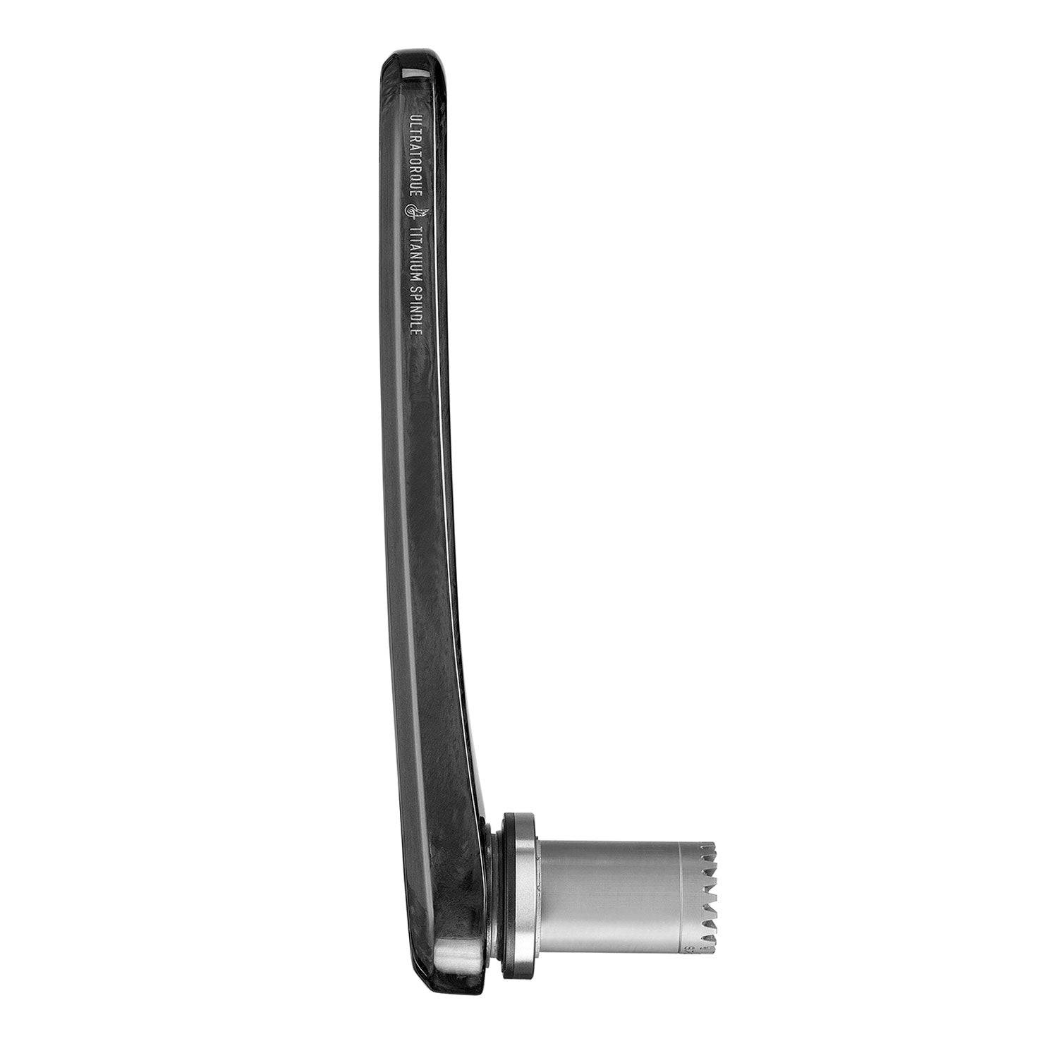 Campagnolo Super Record Wireless 13-speed carbon crank arms for road bikes, featuring lightweight, high-performance cycling components.