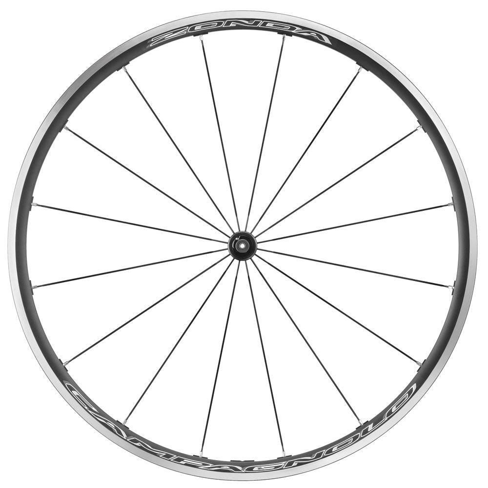 Campagnolo Zonda C17 road wheelset with 22.5mm wide clincher rims, lightweight cycling components for road bikes.