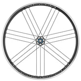 Campagnolo Zonda C17 road wheelset with 22.5mm wide clincher rims, featuring aerodynamic design and lightweight components.
